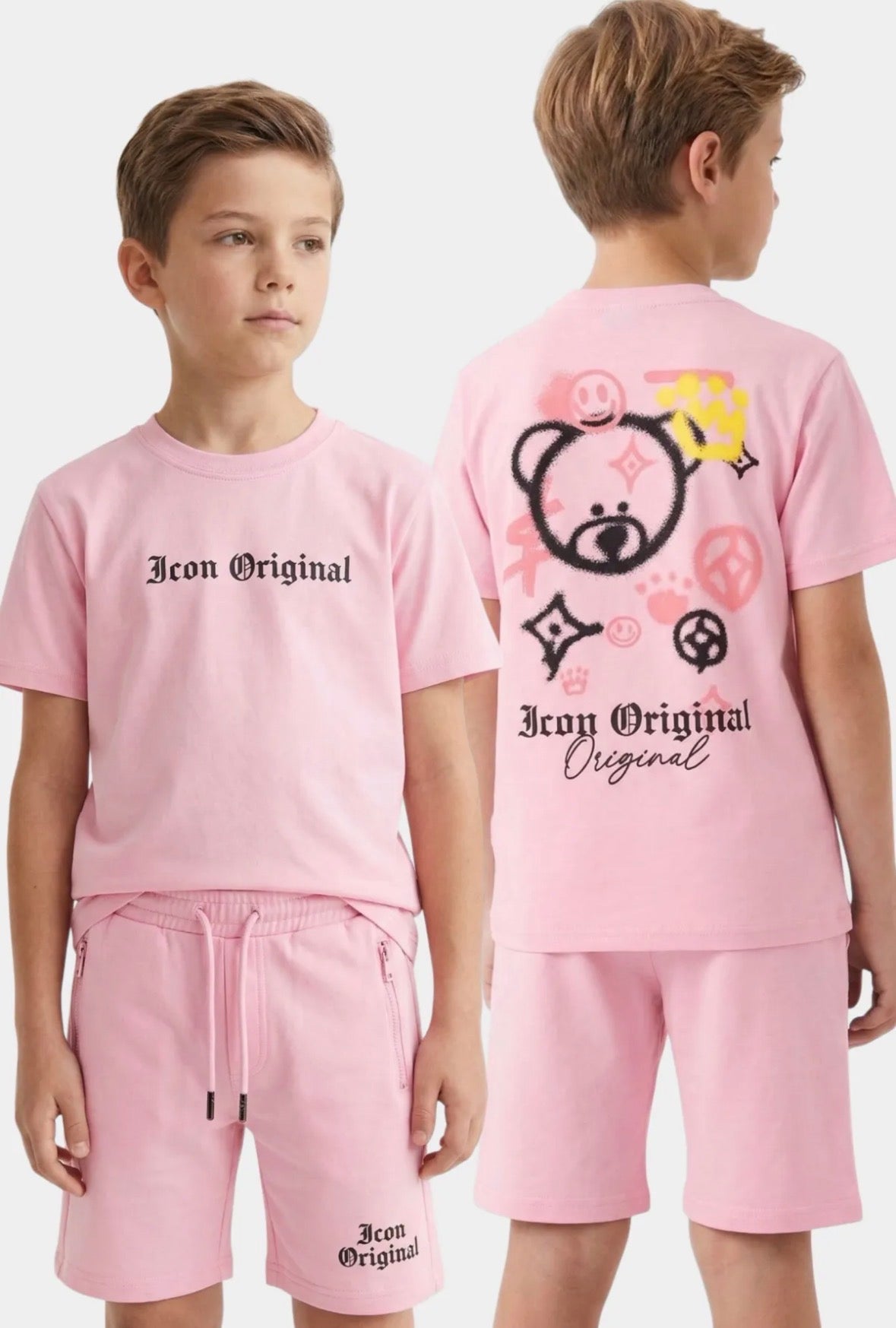 Icon Zomerset Roze beer met kroon