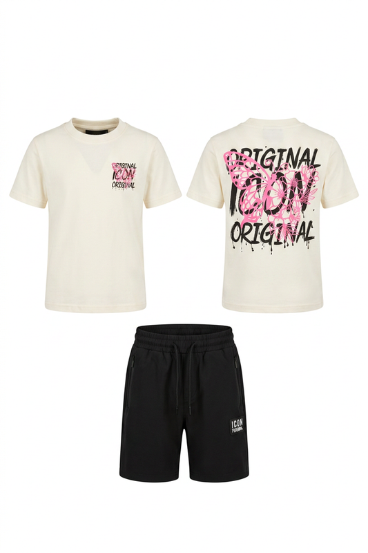 ICON kinder Zomerset Roze vlinder - Stijlparel