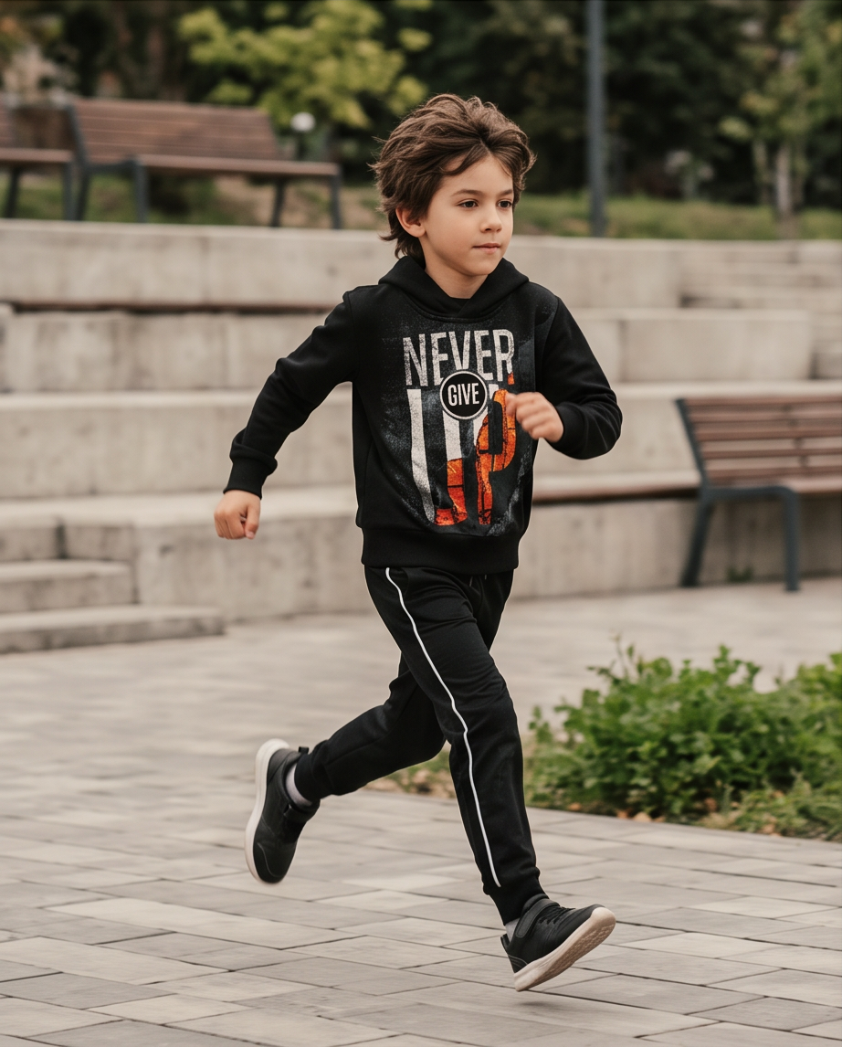 Hoodie “never give up”