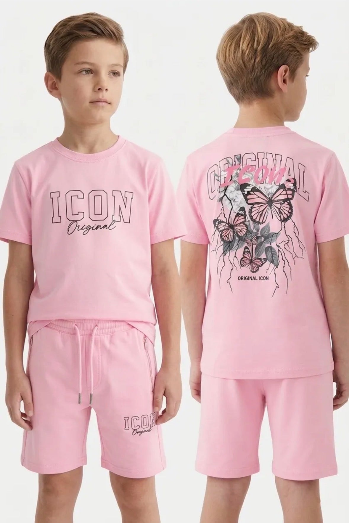 Icon Zomerset roze vlinder