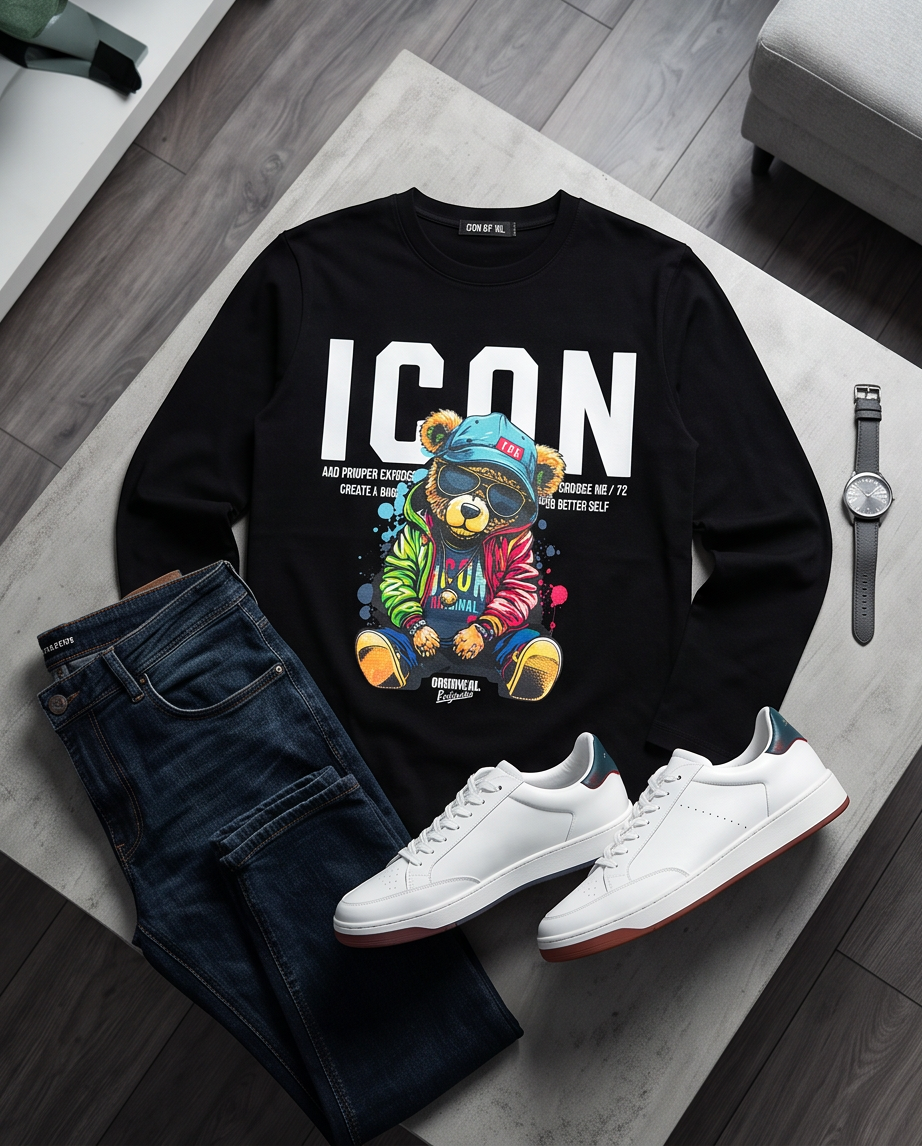 ICON Longsleeve sitting bear