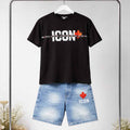 Casual Set T-shirt & Spijkershort Canada ICON