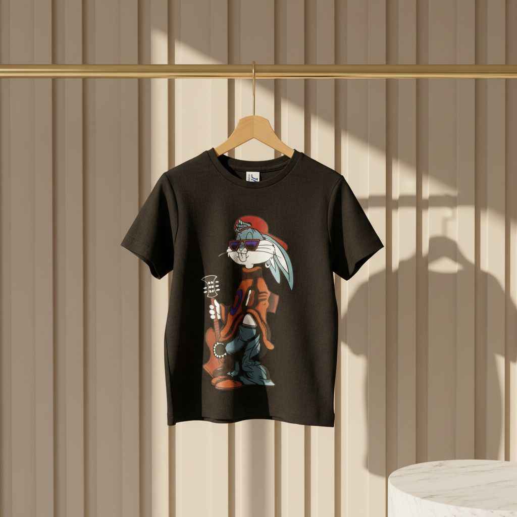 T-shirt Bunny Guitar