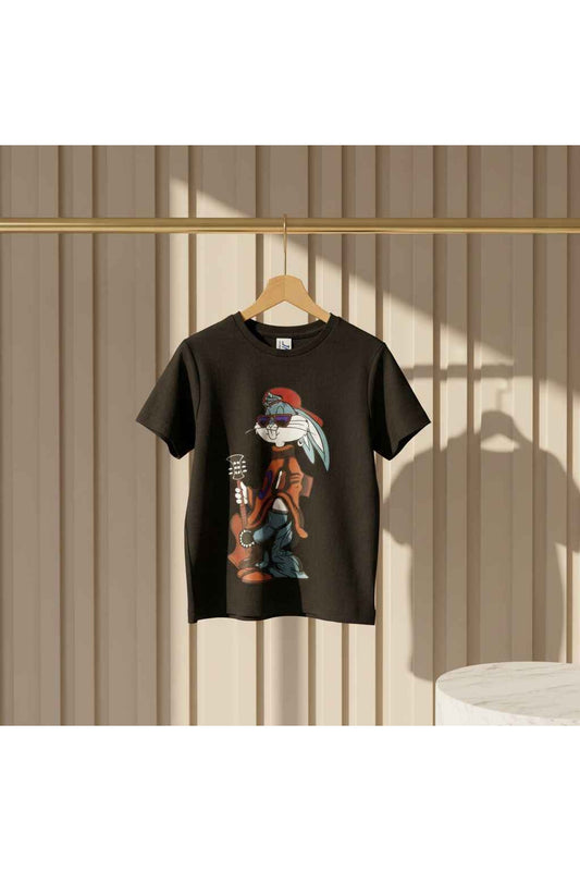 T-shirt Bunny Guitar