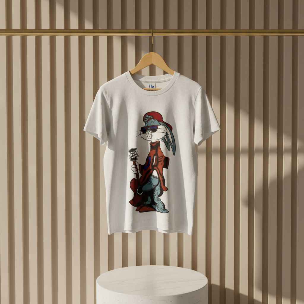T-shirt Bunny Guitar