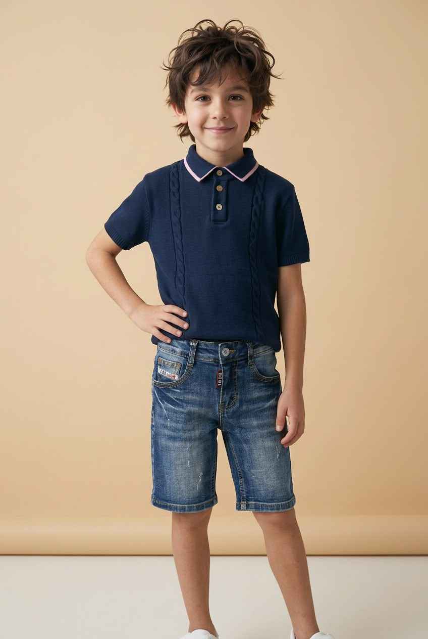 ICON Spijkershort Light Blue