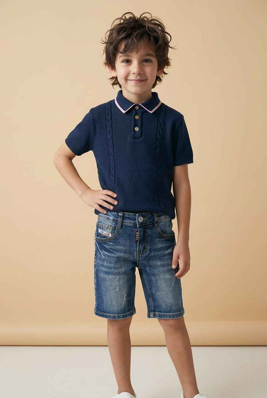 ICON Spijkershort Light Blue