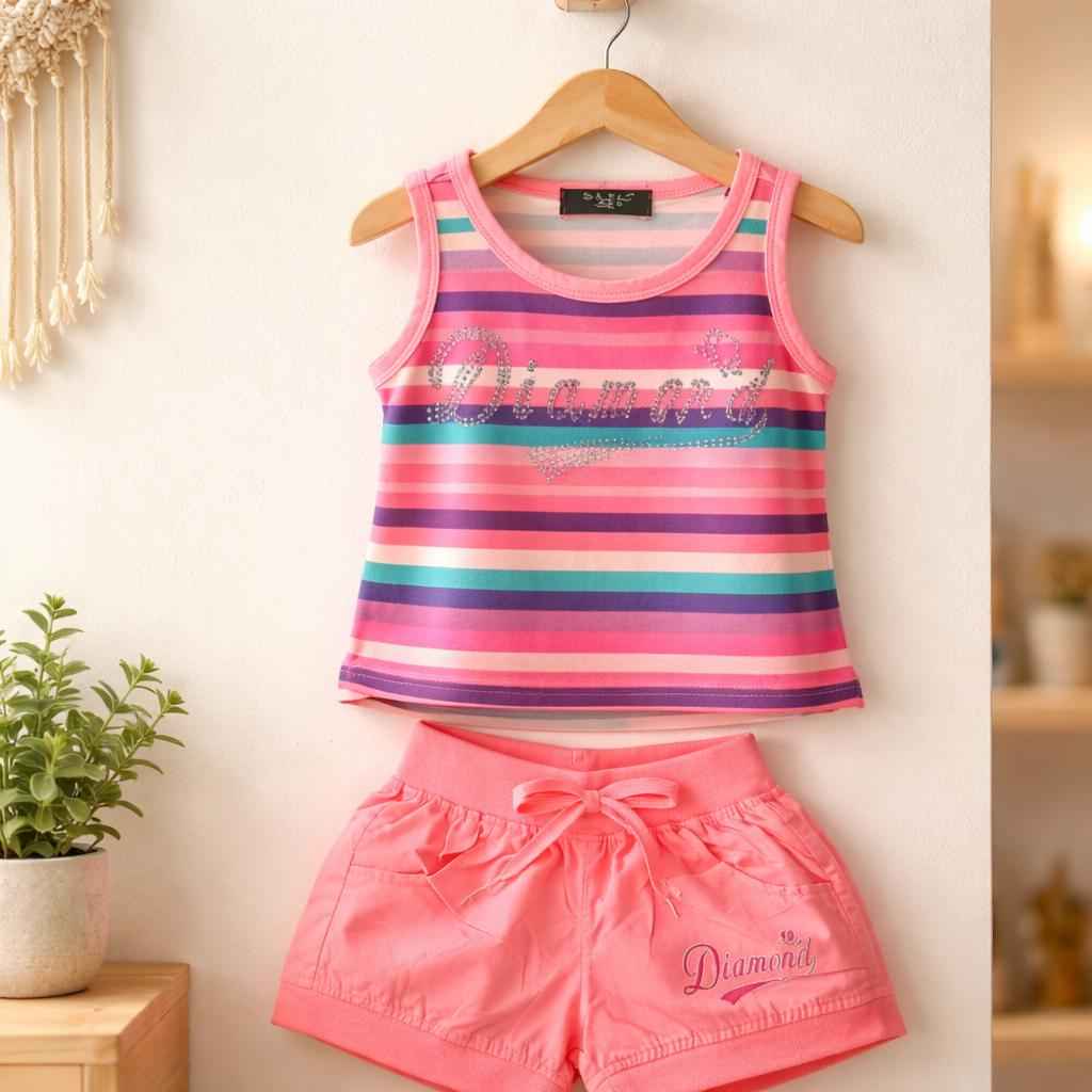 Summerset Diamond & Stripes - Geel/Wit