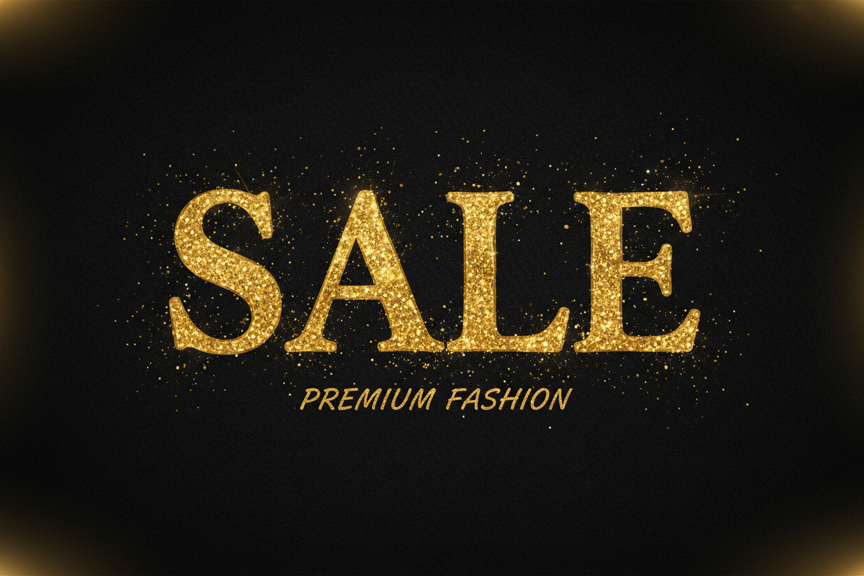 Glitter goud SALE banner