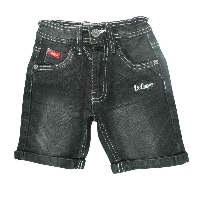 Lee Cooper jeansshort zwart