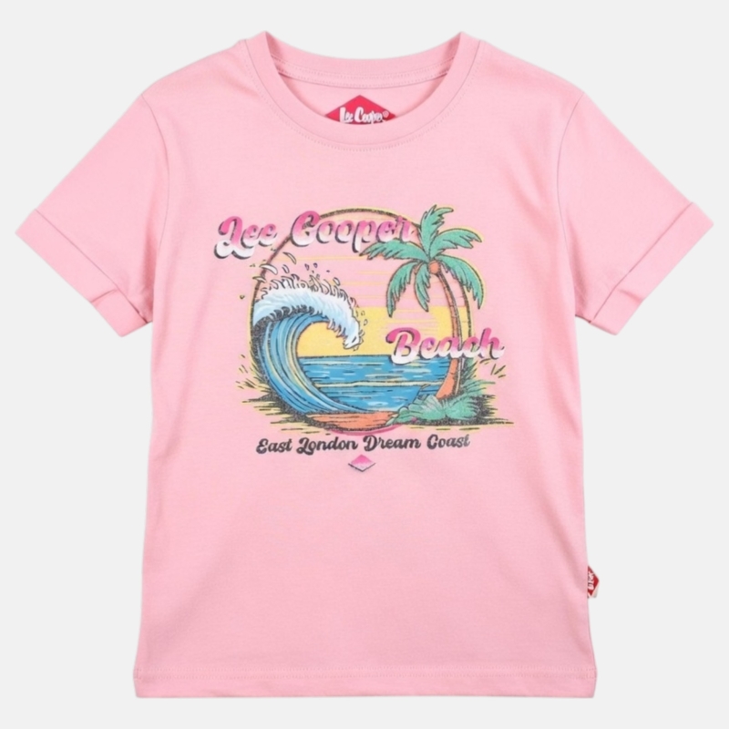 Lee Cooper T-shirt  Beach (Roze)