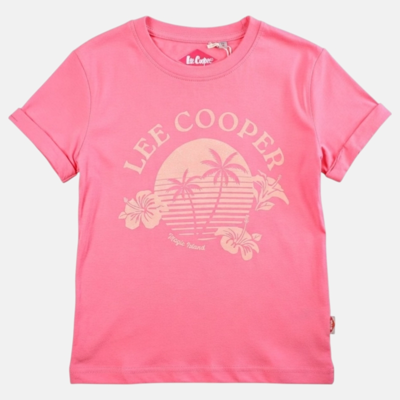 Lee Cooper T-shirt Magic Island (Koraal)